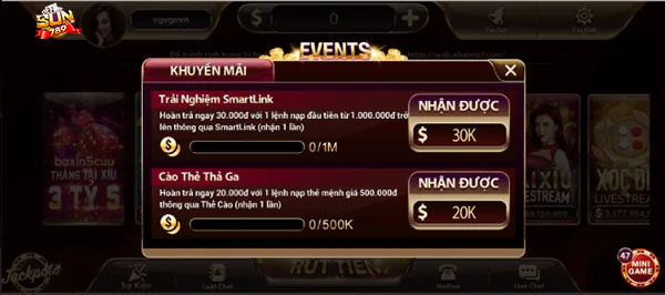 Khuyến mãi Sun789 vô cùng hấp dẫn