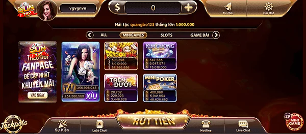 Minigames Sun789 vô cùng hấp dẫn