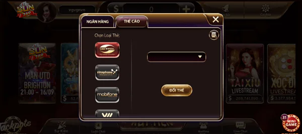 Rút tiền thẻ cào Sun789 không quá cầu kỳ